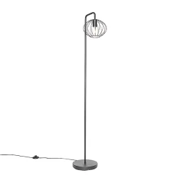 Lampadaire industriel noir 23 cm - Margarita