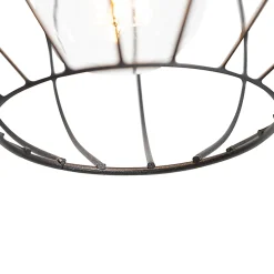 Lampadaire industriel noir 23 cm - Margarita