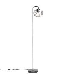 Lampadaire industriel noir 23 cm - Margarita