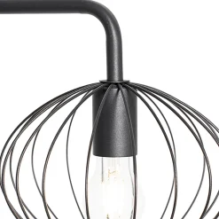 Lampadaire industriel noir 23 cm - Margarita