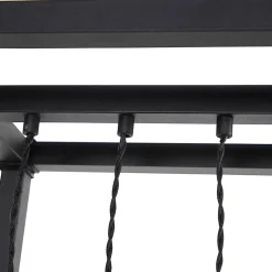 Lampadaire industriel noir 3 lumières - Big Cage