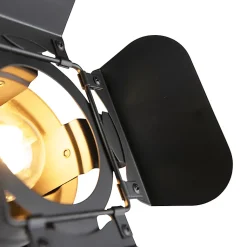 Lampadaire industriel noir inclinable - Movie