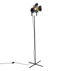 Lampadaire industriel noir inclinable - Movie