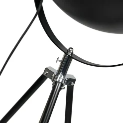 Lampadaire intelligent industriel noir trépied avec WiFi A60 - Magna 50 Eglip