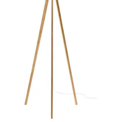 Lampadaire intérieur Petronia en bambou E27 15W ⌀62 x H.148cm GoodHome