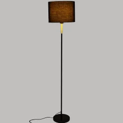 Lampadaire Jule - noir et doré - métal H151 cm - Atmosphera