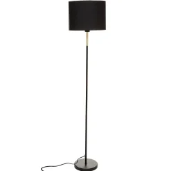 Lampadaire Jule - noir et doré - métal H151 cm - Atmosphera