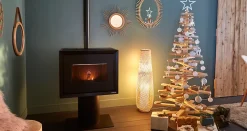 Lampadaire Kasungu E27 60w IP20 ø28 x h. 95,5 cm GoodHome coloris naturel