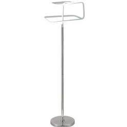 Lampadaire LED 167 cm design abstrait pied métal chromé - SQUARE