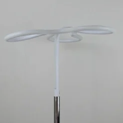Lampadaire LED 166 cm design trèfle pied métal chromé - CLOVER