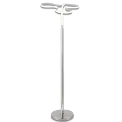 Lampadaire LED 166 cm design trèfle pied métal chromé - CLOVER