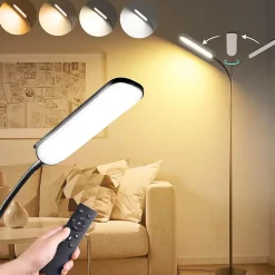 Lampadaire LED col de Cygne Flexible de 360 1800lm 18W noir