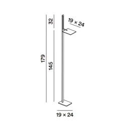 Lampadaire led de salon noir, 24W 2160lm, réglable en hauteur et orientable à 340, interrupteur on/off, CCT et variateur à pied