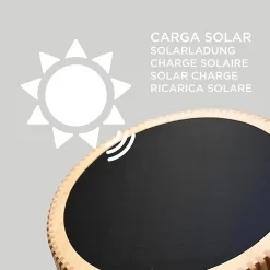 Lampadaire Led extérieur autonome solaire + batterie - New Garden - Okinawa