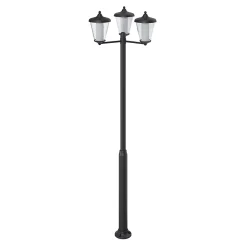 Lampadaire LED intégrée Haro 3000lm 33W IP44 GoodHome gris anthracite