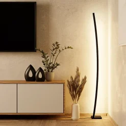 Lampadaire LED intégrée Picacha IP20 29W L.15 x l.15 x H.162,5 cm Eglo noir