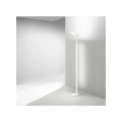Lampadaire LED QUADRA blanc en métal H.180 cm Perenz