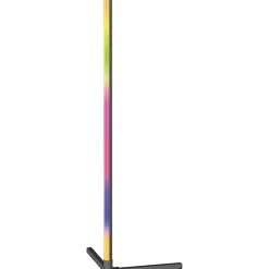 Lampadaire LED RGB 8W - Télécommande - Multicolore - 1047mm - Noir