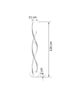 Lampadaire LED Ultra Design - 126 cm Cascada