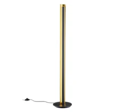 Lampadaire Led 15W 3000K noir & or avec variateur - Trio - Texel