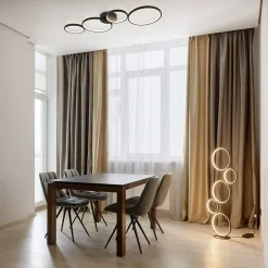 Lampadaire LED 36W, 4700lm, 3000K, H115 cm, variateur, IP20, Noir Mat - Trio - Rondo