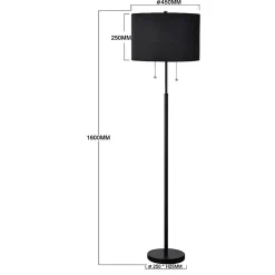 Lampadaire Light Prestige Fogo noir 2 x E27 1 pc.
