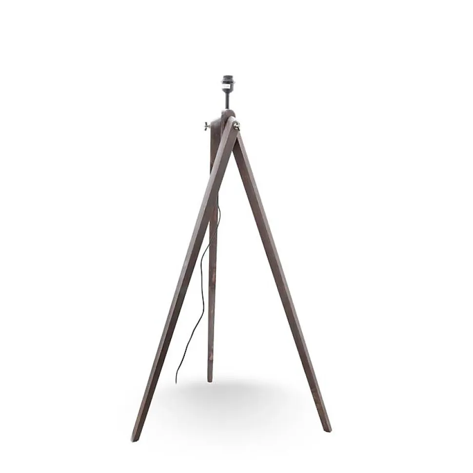 Lampadaire Marron 150cm Modèle Deep Trepied Old Wood Mac-andrews