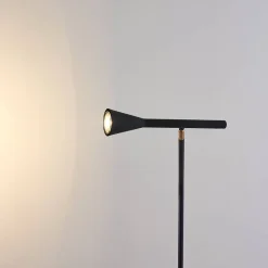 Lampadaire minimaliste grande liseuse noire 150 cm - Holen