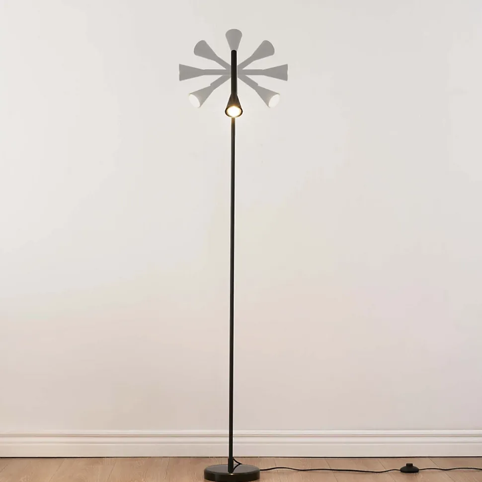 Lampadaire minimaliste grande liseuse noire 150 cm - Holen