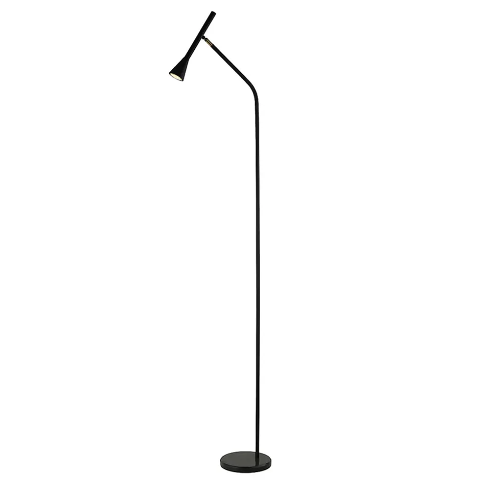 Lampadaire minimaliste grande liseuse noire 150 cm - Holen