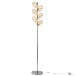 Lampadaire moderne à sphères en verre ambré - Ambrosia