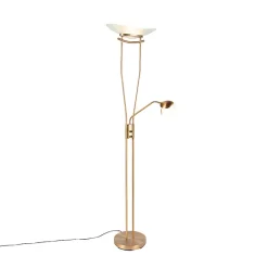 Lampadaire moderne bronze avec LED et variateur - Lexus