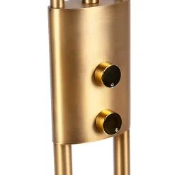 Lampadaire moderne bronze avec LED et variateur - Lexus