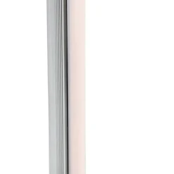 Lampadaire moderne chromé avec LED à 3 niveaux de luminosité - Line-up