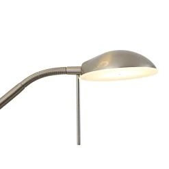 Lampadaire moderne en acier avec bras de lecture avec LED et variateur - Divo