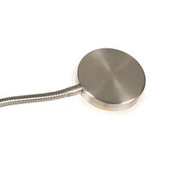 Lampadaire moderne en acier avec LED dimmable et bras de lecture - Strela