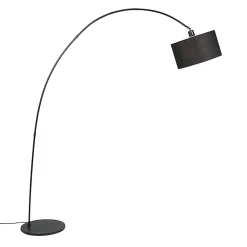 Lampadaire moderne en arc noir - Vinossa
