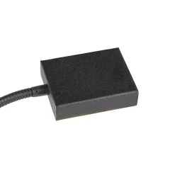 Lampadaire moderne noir avec LED et variateur d'intensité et liseuse - Jazzy