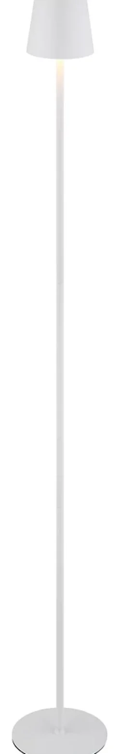 Lampadaire métal blanc mat, LED VANNIE