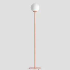 Lampadaire métal et verre Pinne Corail H 162 cm - Aldex