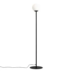 Lampadaire métal et verre Pinne Noir H 162 cm- Aldex