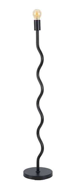 Lampadaire métal noir H.105cm E27 60W IP20, Jumell Wama