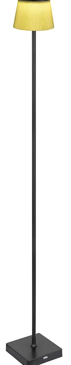 Lampadaire métal noir mat, LED GREGOIR