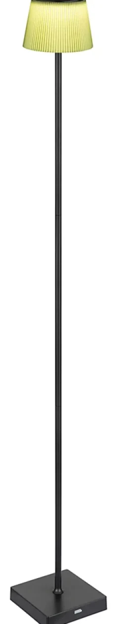 Lampadaire métal noir mat, LED GREGOIR