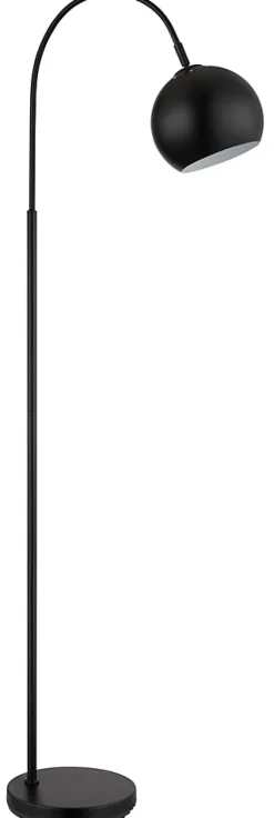 Lampadaire métal noir mat, 1x E27 BENNO