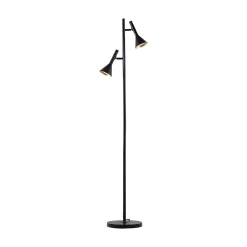 Lampadaire métal 2xGU10 Noir IP20