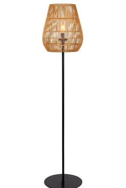 Lampadaire NERIDA en pvc avec 1xE27 - Naturel - Lucide