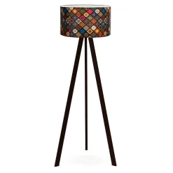 Lampadaire Newport hauteur 140 cm E27 noir multicolore lux.pro
