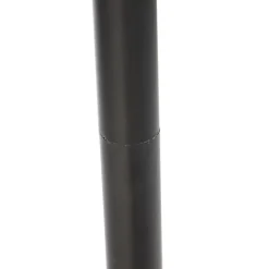 Lampadaire noir avec abat-jour paon rouge 40 cm - Classico