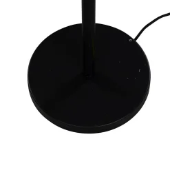 Lampadaire noir avec abat-jour en velours bronze 40 cm - Simplo